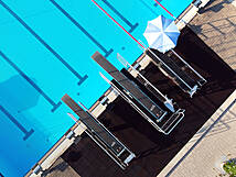 Sprungtürme im Neckar Freibad