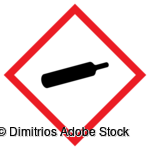 Warnzeichen für unter Druck stehende Gase