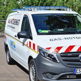 Gas-Notdienst-Fahrzeug der Stadtwerke Esslingen am Neckar